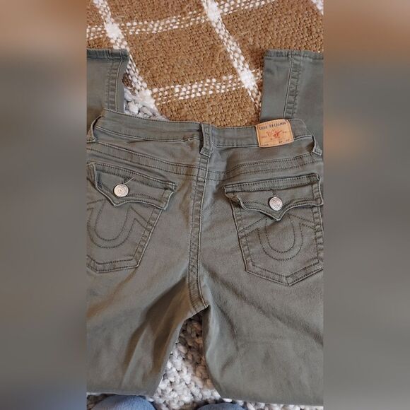 True Religion Jeans Rocco Relaxed Skinny  Stretch Tag size 18 - Picture 4 of 11